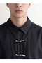 Black Loose Fit Men's Shirt - 3