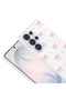Galaxy S26 Ultra Case Flower and Bow Pattern Camera Raised Vrdr Premium - 7