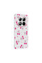 Xiaomi Redmi Note 15 Pro Case with Floral and Bow Pattern, Camera Raised Senk Premium - 2