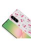 Galaxy A37 Case Flower and Bow Pattern Camera Raised Senk Premium - 8