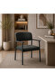 كرسي قماش رمادي داكن