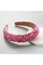 Colorful Candy Bead Detailed Crown – Thick Padded Women's Hair Accessory - 5