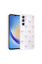 Galaxy A25 Case Flower and Bow Pattern with Camera Raised Omsy Premium - 5