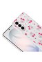 Galaxy S26 Case Flower and Bow Pattern Camera Raised Senk Premium - 3