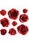 Set of 10 Rose Flower Silicone Molds K-1609, Polyester Scented Stone Soap Plaster Candle Mold