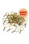 Keychain Ring Gold 1000 Pack Macrame Amigurumi Bag Accessory with Chain