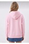 Cat Face Printed Oversized Women's Hooded Sweatshirt - 2