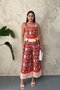 Beige Ethnic Pattern Double Set
