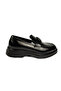 24224 Black Leather Loafer Casual Men's Shoes - 2