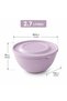 UCSAN PLASTIK Premium 2.7L Food Storage Bowl with Lid | BPA-Free Pink Kitchen Bowl for Mixing, Serving & Meal Prep | Microwave, Freezer & Dishwasher Safe