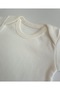 100% Cotton Baby Short Sleeve White Snap-On Bodysuit - 2