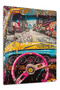 Colorful Racing Cockpit Urban Metal Wall Art