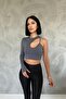 Gray Asymmetrical Crop - 3