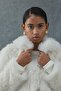 Ecru Fur Short Coat - 3