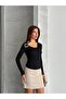 Pleated Accessory Detailed Blouse - 2