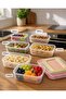 Rectangular Food Container Transparent Storage Container Set of 6-Piece -300, 500,800,1200,1900& 2900ml - 2