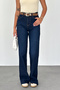 Women's High Waist Wide Leg Palazzo Jean Pants - 3