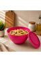 UCSAN PLASTIK Premium 2.7L BPA-Free Food Storage Bowl with Lid | White Kitchen Mixing & Serving Container | Microwave, Freezer & Dishwasher Safe - 4