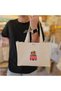 Colorful Travel Vehicle Printed Mini Canvas Tote Bag Thick Vertical - Small