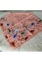 Handmade Patterned Yarn Embroidery with Ring Beads on the Edge, Yemeni, Scarf, with Embroidery on 4 Sides - 2