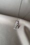Vip Square Pink Stone Detailed Swan Figured Steel Necklace - 2