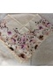 Handmade Patterned Yarn Embroidery with Ring Beads on the Edge, Yemeni, Scarf, with Embroidery on 4 Sides - 2