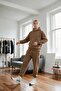 Men's Brown 3 Thread Hooded Fleece Tracksuit Set - 2