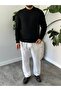 Mira Premium Braided Hair Crew Neck Thick Knit Sweater - 6