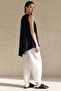Women's Blouse Sleeveless Blouse Asymmetrical Evening Dress Bohemian Black Viscose Fabric Basic Stylish Soft Texture Round Neck Tunic - 3