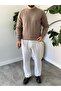 Mira Premium Braided Hair Crew Neck Thick Knit Sweater - 6