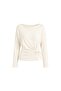Kayık Collar Gathered Accessory Detail Textured Women's Blouse 52115185 - 2