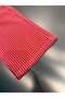 Girl's Red Gingham Patterned Wide-Leg Pants - 4