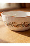 Esvab • Modern & Distinctive Pumpkin Embossed Double Handle Ceramic Salad Bowl - 3