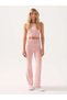 Motion Soft Textured Crop Top Pink - 6