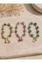 Purple White Blue Beaded Charm Bracelet, Lover's Combination, Trendy Jewelry Model with Colorful Stone Detail ✨ - 2