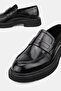 Men's Black Genuine Natural Leather Eva Sole Loafer Shoes, Size 39-45 - 3