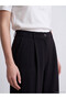 Esvab • Modern & Distinctive Relaxed Fit Women's Pleated Fabric Pants - 3