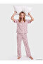 Esvab • Modern & Distinctive Cat Embroidered Women's Pajama Set