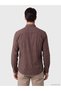 Esvab • Modern & Distinctive Standard Fit Checkered Embroidered Gabardine Men's Shirt - 3