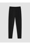Two Mt Shop Quality Lcw Kids Black Basic Girls' Leggings with Elastic Waist - 2