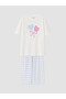 Esvab • Modern & Distinctive Zero Roba Collar Girls' Capri Pajama Set