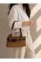 Women's New Season Suede Fabric Luxury Belt Design Hand & Shoulder Bag Size: 30 X 14 X 10 cm - 6
