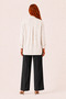 Cuff Detailed High Collar Ecru Plain Shirt 10791 - 4