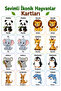 Cute Farm Animals Matching Cards 16 Pieces Memory Intelligence Game Preschool Educational Cards