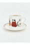 Esvab • Modern & Distinctive Cat Printed Coffee Cup Set for 6 People - 6