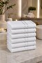 Azra Hand and Face Towel White 50X90 6-Pack