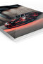 Black Red Porsche Race Car Metal Wall Art - 2