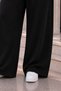 Women's Plus Size 3 Thread Hooded 2-Piece Tracksuit Set Oversize Hoodie Wide Leg Pants Printed Winter L-8Xl - 3