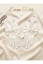 White Satin Bow Detailed Bridal Gloves, Wedding Engagement Wedding Costume Event and Graduation Accessory - 8