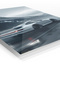 White Porsche 911 Mountain Motion Metal Wall Art - 2